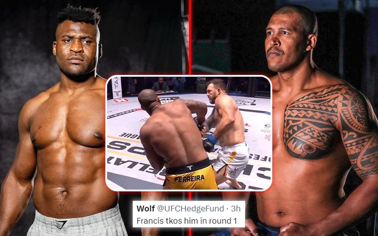 Cameroon's Francis Ngannou knocks out Renan Ferreira in MMA